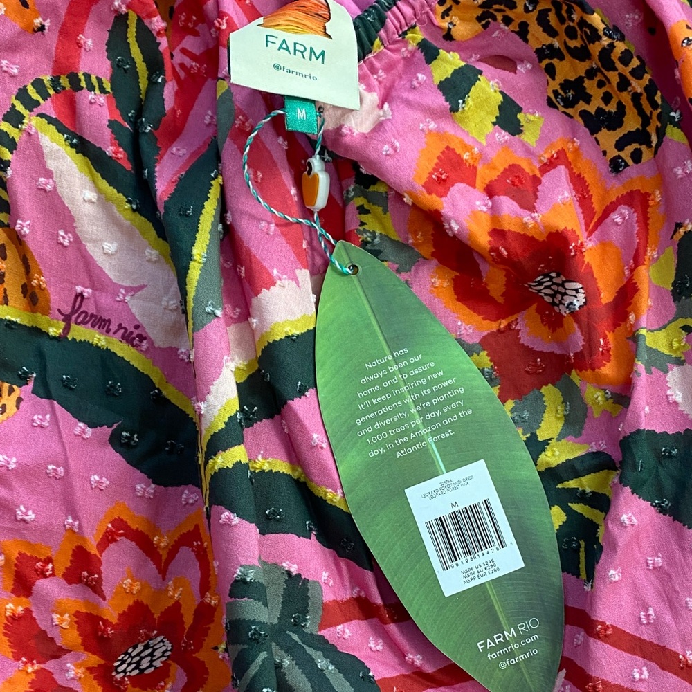 FARM Rio Pink Tropical Print Maxi Dress - Picture 4 of 4